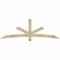 Ekena Millwork Alberta Rough Sawn Timber Gable Bracket, Douglas Fir, 84"W x 28"H x 2"D x 4"F, 8/12 Pitch GBW084X28X0204ALB00RDF - alternate 1
